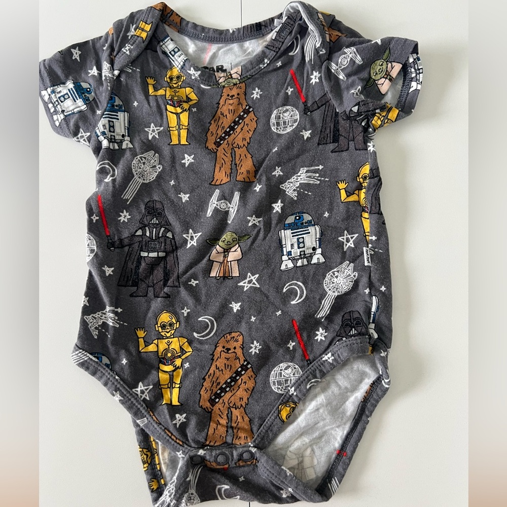 Little Sleepies 3-6 Months Star Wars Onesie
